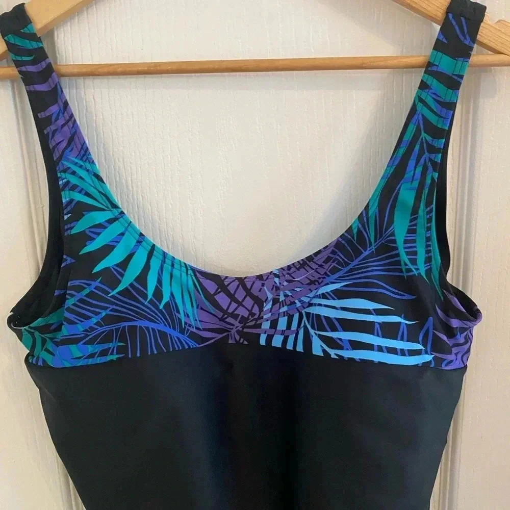 Blair Womens black One Piece Swimsuit